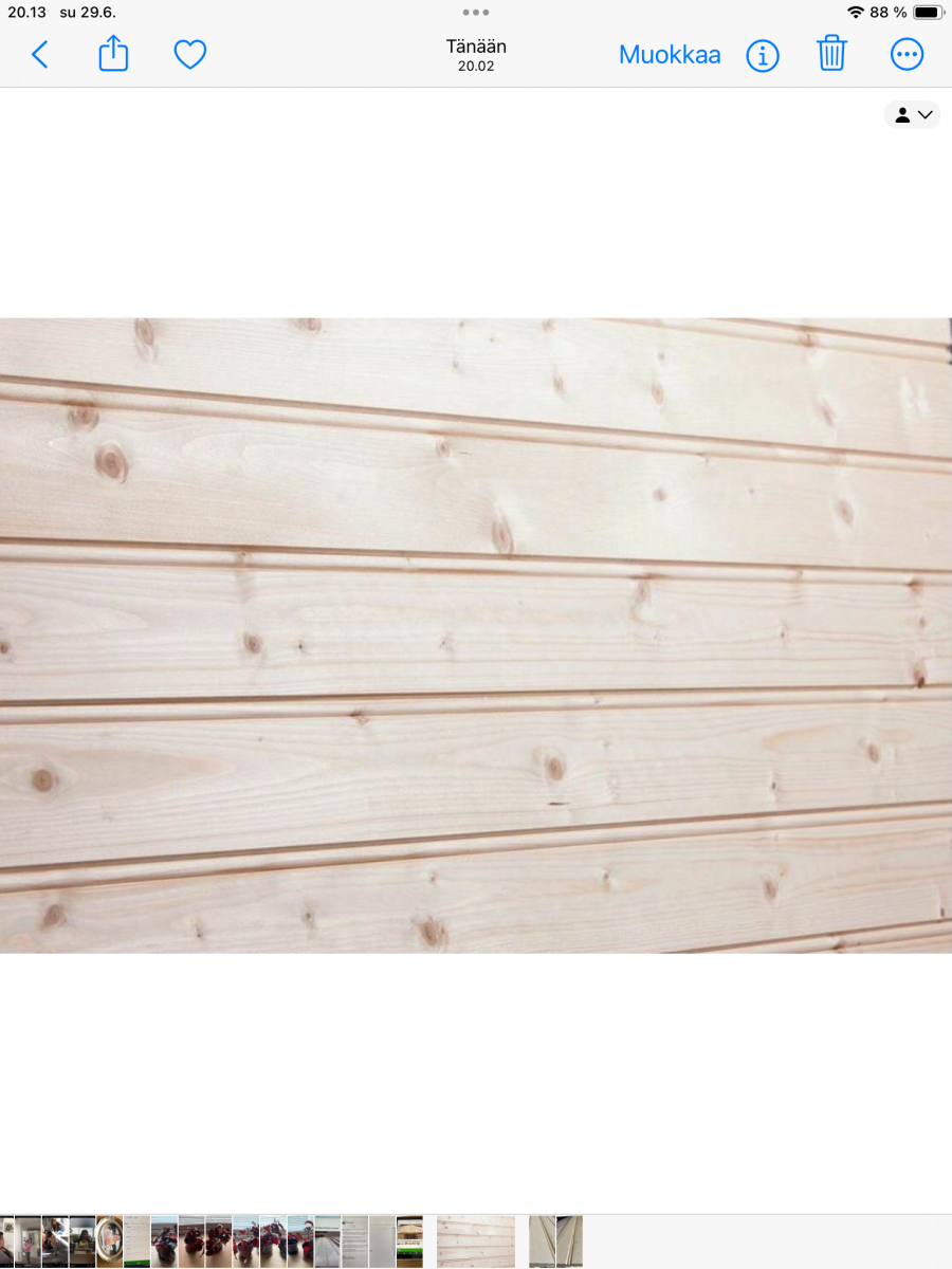 Helmipaneeli 15×95-120x3300mm puuvalmis-valkoinen - Image 6